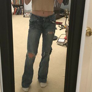 American Eagle ripped jeans